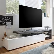 Rectangular Polished Metal Modern TV Unit, Color : White
