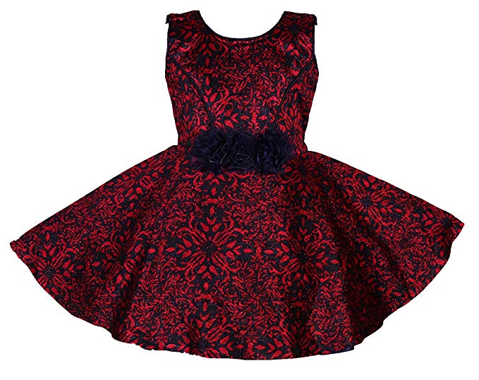 Printed Girls Velvet Frock, Size : M, XL