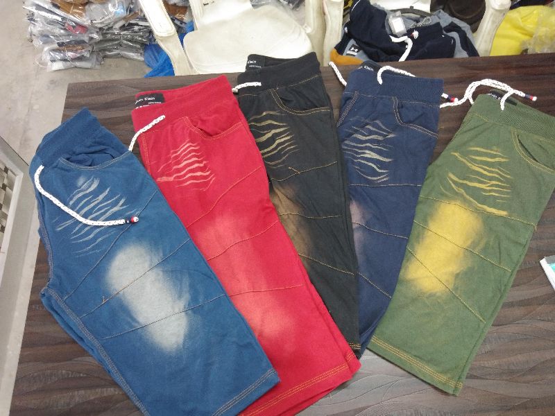 Plain Mens Cotton Capri, Waist Size : 28, 30, 32, 34