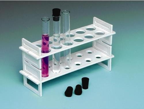 Polished Plastic Test Tube Stand, for Chemical Laboratory