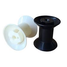 Round Aluminium Polished Plastic Bobbin, for Textile Industries, Color : Black, Golden, Grey, Grey-Golden