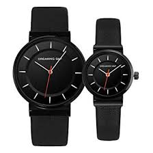 Wrist Watches, for Fine Finish, Long Lasting, Nice Dial Screen, Scratch Proof, Seamless Design, Strap Color : Black