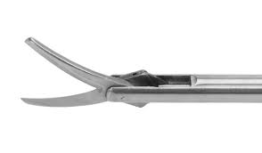 Aluminium Curved Scissors, for Hospital, Feature : Corrosion Proof, Eco Friendly, Foldable, Light Weight