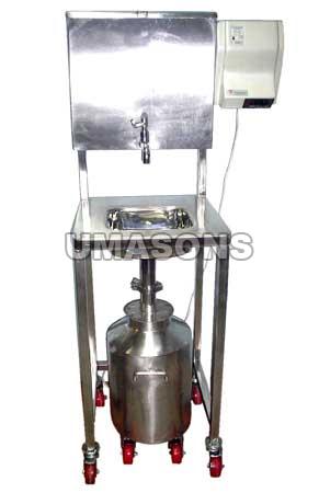 Rectangular Stainless Steel Mobile Hand Wash Sink
