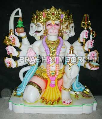 Marble Hanuman Statue, for Home, Shop, Size : 10feet, 20feet, 30feet, 50feet, 5feet