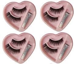 Eyelashes With Glue Set Natural, For Parlour Use, Personal, Grade : Synthetic