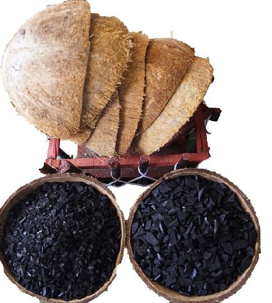 carbonized coconut shells
