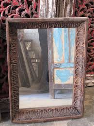 Non Polished Wooden Recycle Mirror Frame, for Home, Hotel, Feature : Attractive Design, Fine Finishing