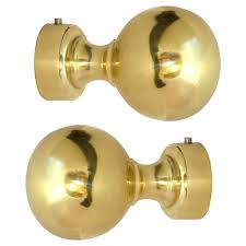 Non Poilshed 10-50gm Brass Curtain Finials, Packaging Type : Carton Box, Paper Box
