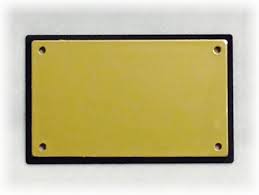 Rectangular Stainless Steel Coated name plate, Length : 3inch, 4inch, 5inch, 6inch, 7inch