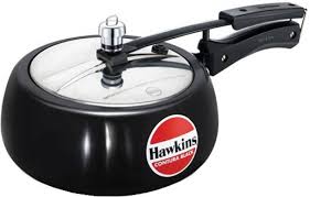 Hawkins Aluminium pressure cooker, for Home, Hotel, Shop, Feature : Light Weight, Good Quality