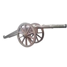 Coated 0-50 Kg Brass Replica Iron Cannon, for Decoration Use