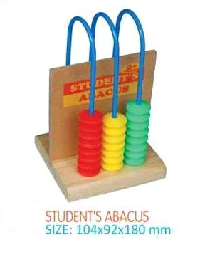 Square Wooden Student Abacus, for Home, School, Packaging Type : Box