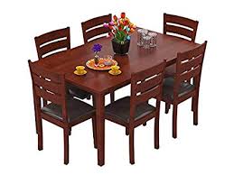 Non Polished wooden dinning table set, Feature : Attractive Designs, Crack Resistance, Easy To Place