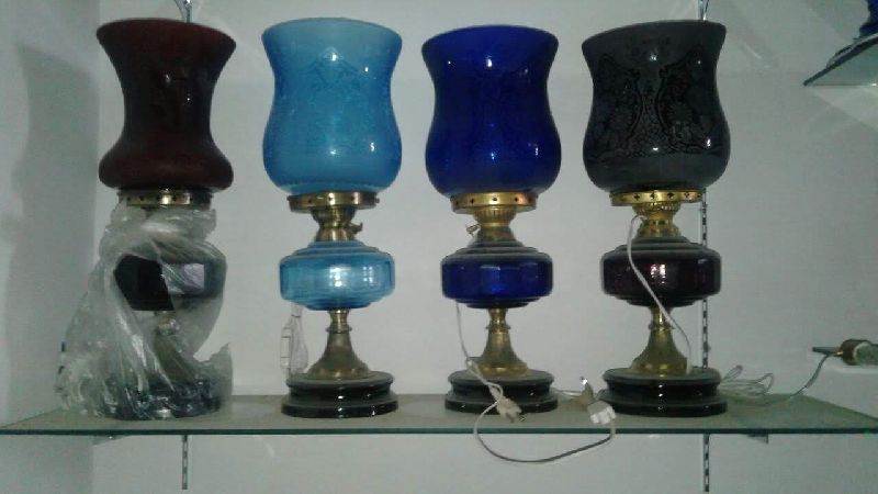 All Colour Glass Table Lamps Inr 1, Antique Table Lamps India