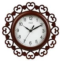 Oval Hemlock Wood Wall Clock, Color : Brown, Creamy, Dark Brown, Grey, Light Brown, Off White, Red