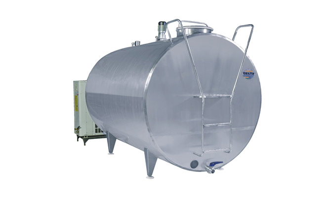 Cylindrical Milk Cooling Tank