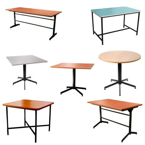Plain Mild Steel Non Polished hotel table, Feature : Beautiful Design, Rust Proof, Sturdiness