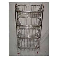 Aluminium vegetable storage rack, Feature : Durable, Fine Finished, Good Capacity, Herd Structure