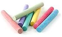 Gypsum Powder colour chalk, for Household, Painting, School, Writing, Length : 10cm, 5cm, 6cm, 7cm