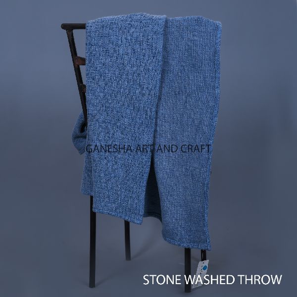 Cotton Stone Washed Throw Blanket