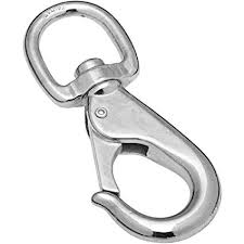 Polished Gun Metal Snap Hooks, for Hanging, Lifting, Size : 0-15mm, 15-30mm, 30-45mm, 45-60mm, 60-75mm