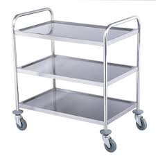 Alloy Steel Service Trolley, for Airport, Hospitals, Hostels, Hotels, Restaurant, Feature : Easy To Move