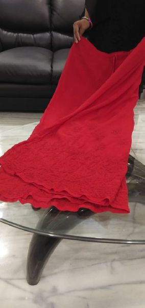 Red Georgette Palazzo Pant