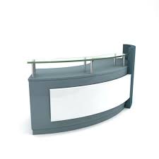 Polished Glass Reception Table, for Hospital, Hotel, Office, Feature : Attractive Designs, Corrosion Proof