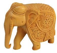 Non Polished Wooden Elephant Statue, for Garden, Home, Office, Shop, Size : 2feet, 4feet, 6feet