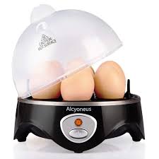 Round Aluminium electric egg cooker, Color : Black, Brown, Grey, Light White, Silver