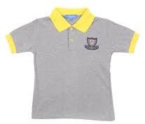 Check Cotton School Uniform T Shirts, Size : Large, Medium, Small