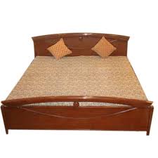 wooden bed