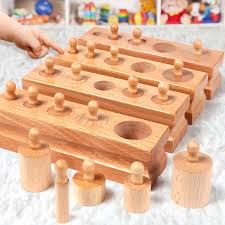 Wooden Toddler Cylinder Blocks, Feature : Corrosion Resistance, Durable, Good Quality, High Strength