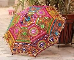 Aluminum Nylon Handicraft Umbrella, For Promotional Use, Protection From Sunlight, Raining, Pattern : Plain
