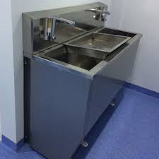 Non Polished Stainless Steel Surgical Scrub Sink, Color : Grey, Silver, White