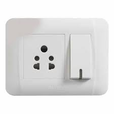 Rectangle Plastic Electrical Switches, for On/Off Appliances, Color : White, Brown