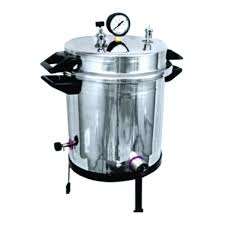Polished Metal Portable Autoclave, Certification : ISO 9001:2008