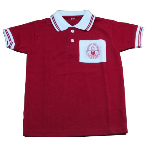Check Cotton School T Shirts, Size : Large, Medium, Small