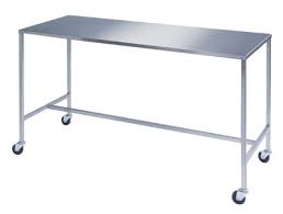 Rectangular Iron Instrument Table, for Clinical Use, Lab Use, Certification : CE Certified, ISI Certified