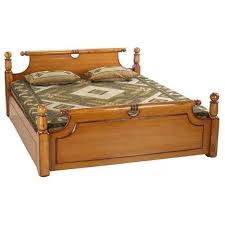 Non Polished Wooden Double Bed, for Commercial Use, Home Use, Hotel Use, Motels Use, Feature : Accurate Dimension