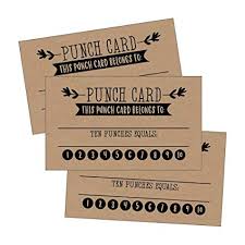 Paper board punch card, Size : Customized