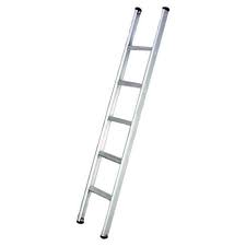 Non Polished Aluminium wall reclining ladders