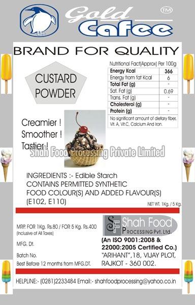 Custard Powder, Color : Brown