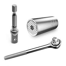 Cast Steel Universal Socket Wrench, Color : Grey, Silver