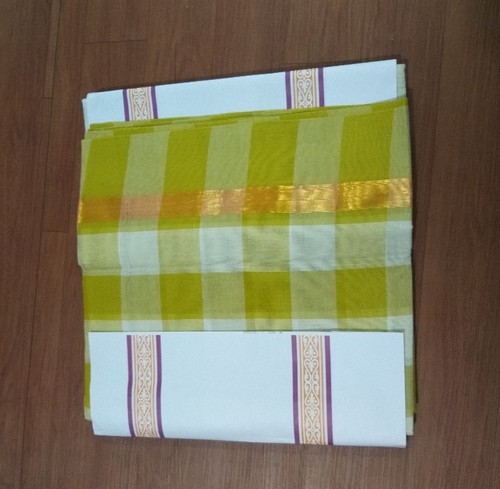 Plain fancy cotton sarees, Saree Length : 6 M (with Blouse Piece)