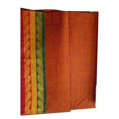 Bordered Party Wear Cotton Saree, Feature : Anti Shrink