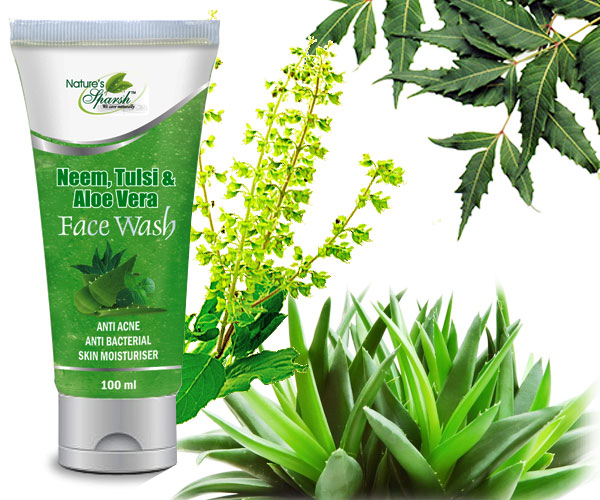 Nature's Sparsh Neem Tulsi & Aloe Vera Face Wash