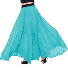 Plain Georgette Skirt, Size : M