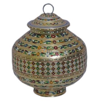 Meenakari Storage Pot